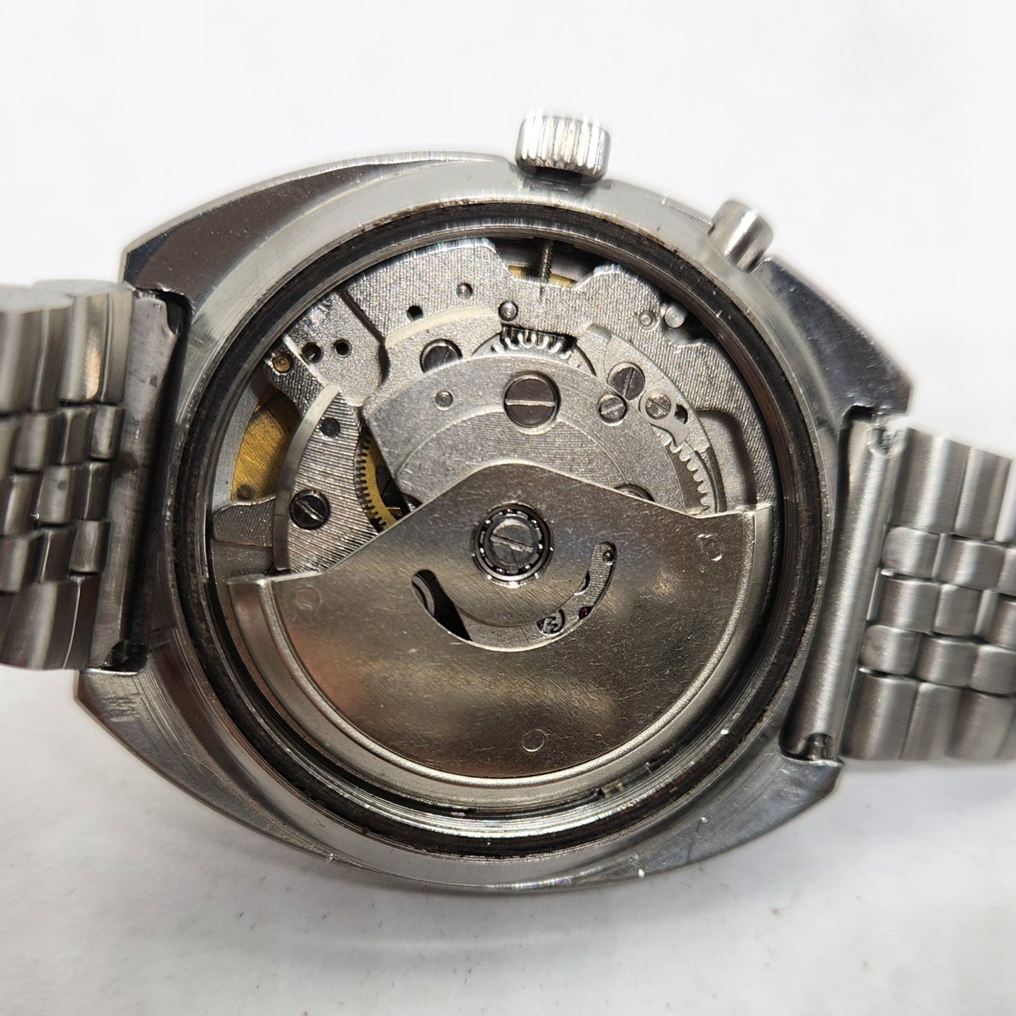 Vintage Ricoh R31 Gold Face Automatic 21 Jewels Jubliee Bracelet Men's Wrist Watch R38