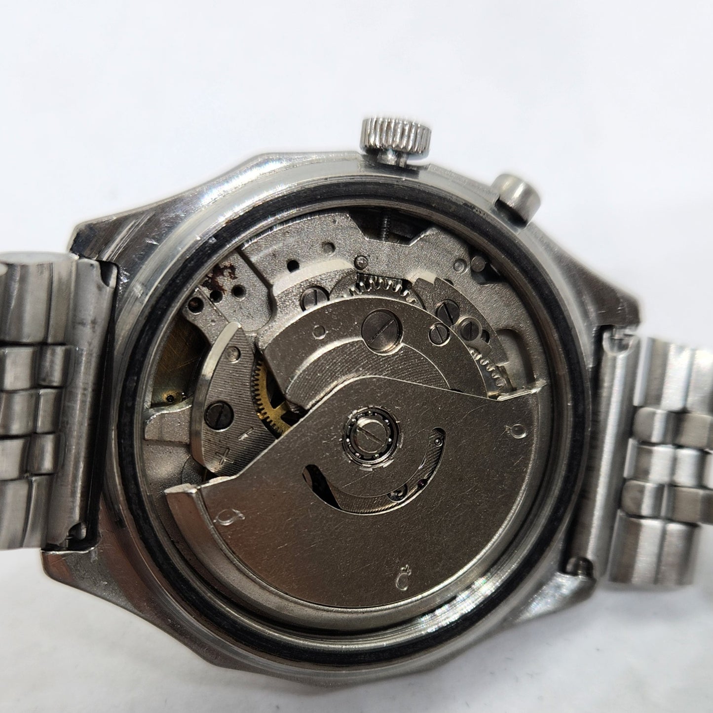 Vintage Ricoh R31 Blue Face Automatic 21 Jewels Jubliee Bracelet Men's Wrist Watch R39