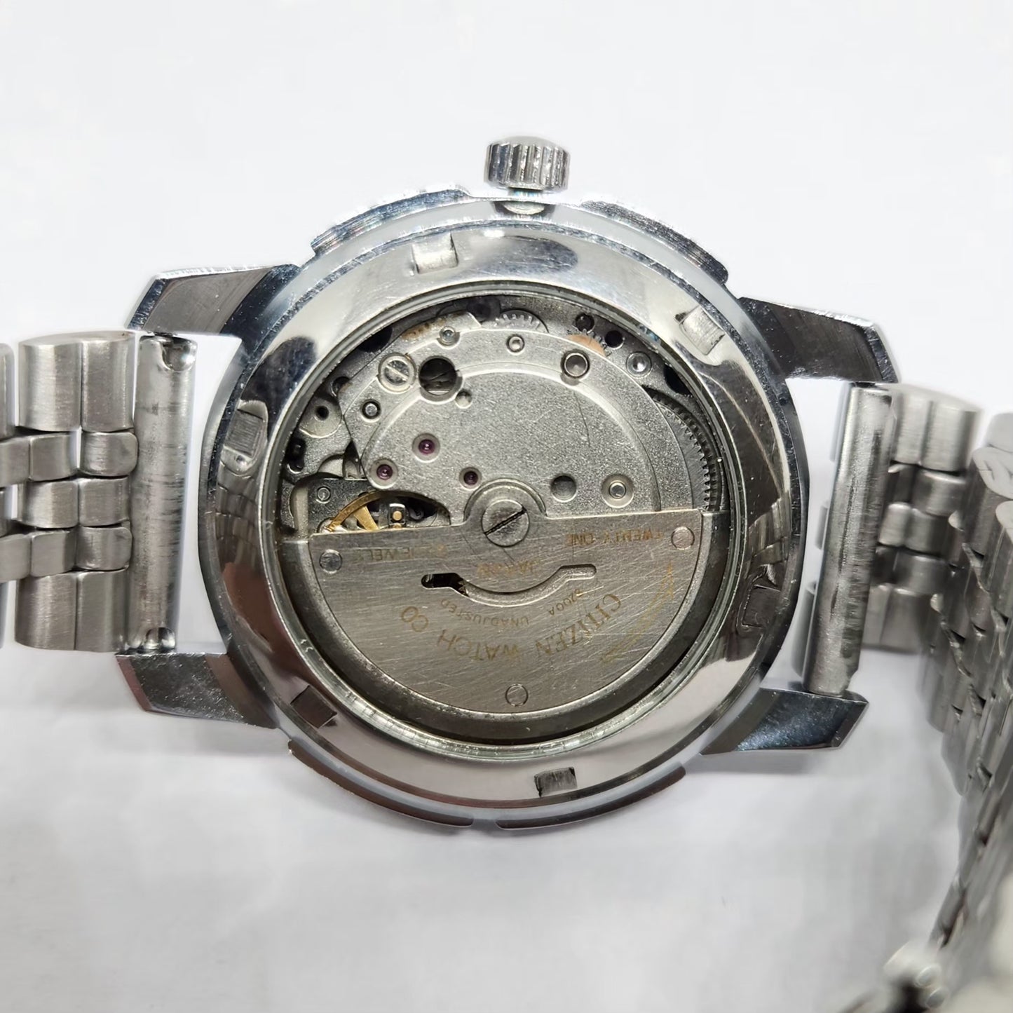 Vintage Mod Citizen 8200 Automatic Black Face 37MM Case Day-Date Men's Wrist Watch CT129