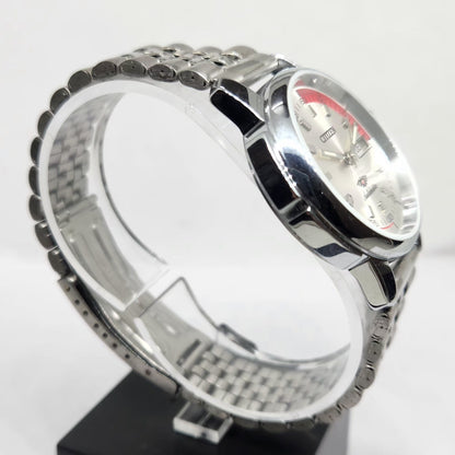 Vintage Mod Citizen 8200 Automatic Silver Face 37MM Case Day-Date Men's Wrist Watch CT130