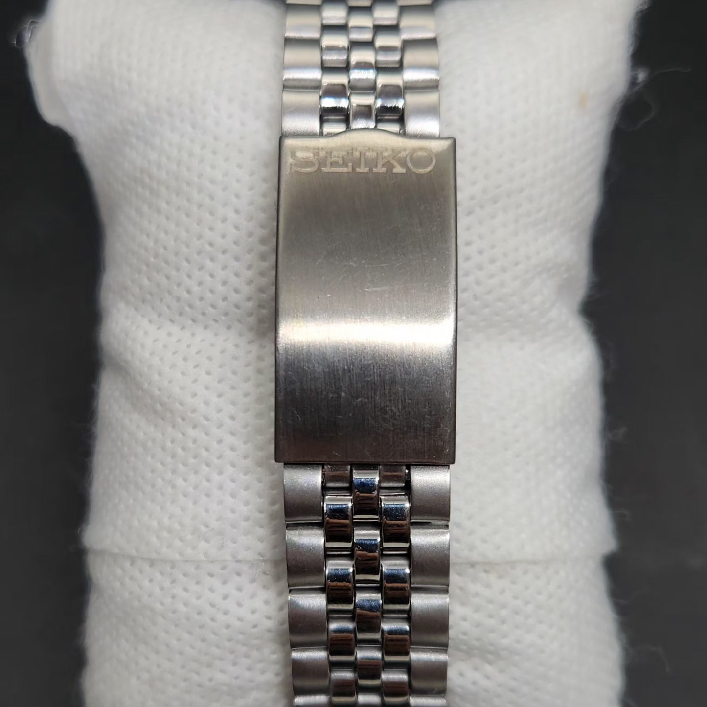 Vintage 1998 Original Seiko 5 Automatic 7s26-3160 Black Face Railway Time Day-Date Japanese Men's Wrist Watch VS01