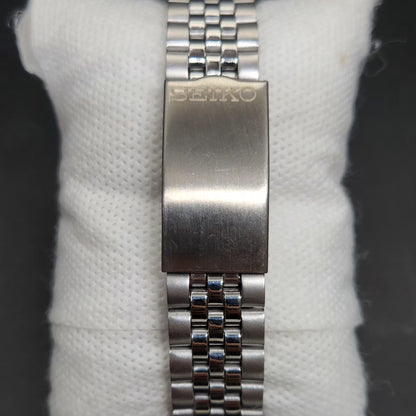 Vintage 1998 Original Seiko 5 Automatic 7s26-3160 Black Face Railway Time Day-Date Japanese Men's Wrist Watch VS01