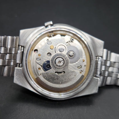 Vintage 1976 Original Seiko 5 Automatic 7009-3131 White Face 17 Jewels Day-Date Japanese Men's Wrist Watch VS02