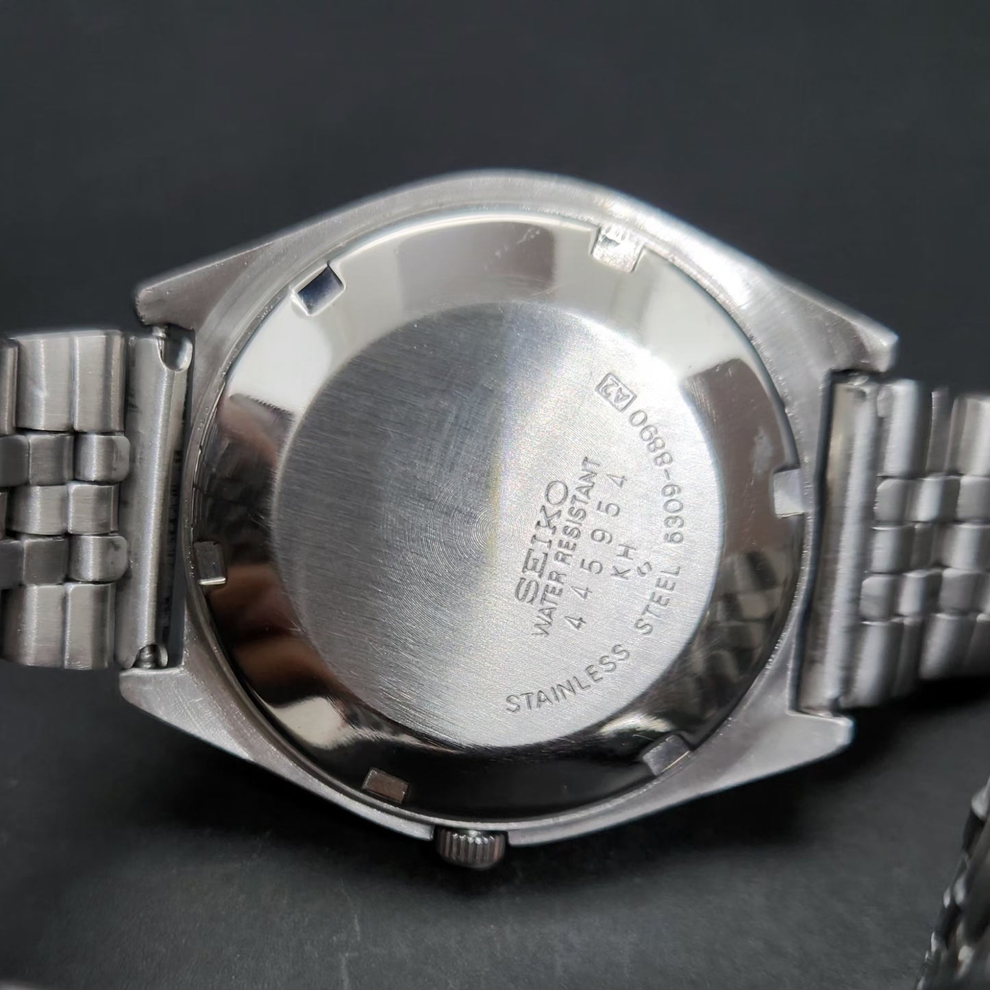 Vintage 1984 Original Seiko 5 Automatic 6309-8890 Black Face 17 Jewels Day-Date Japanese Men's Wrist Watch VS13