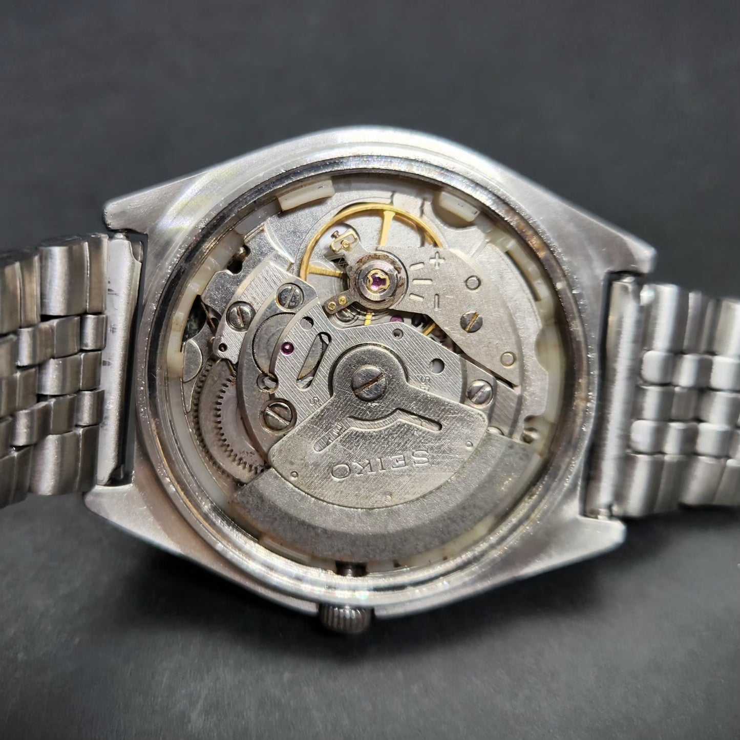 Vintage 1984 Original Seiko 5 Automatic 6309-8890 Black Face 17 Jewels Day-Date Japanese Men's Wrist Watch VS13