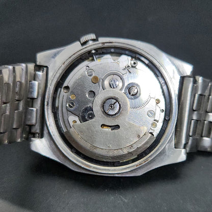 Vintage 1976 Original Seiko 5 Automatic 7009-3090 Grey Face 17 Jewels Day-Date Japanese Men's Wrist Watch VS15
