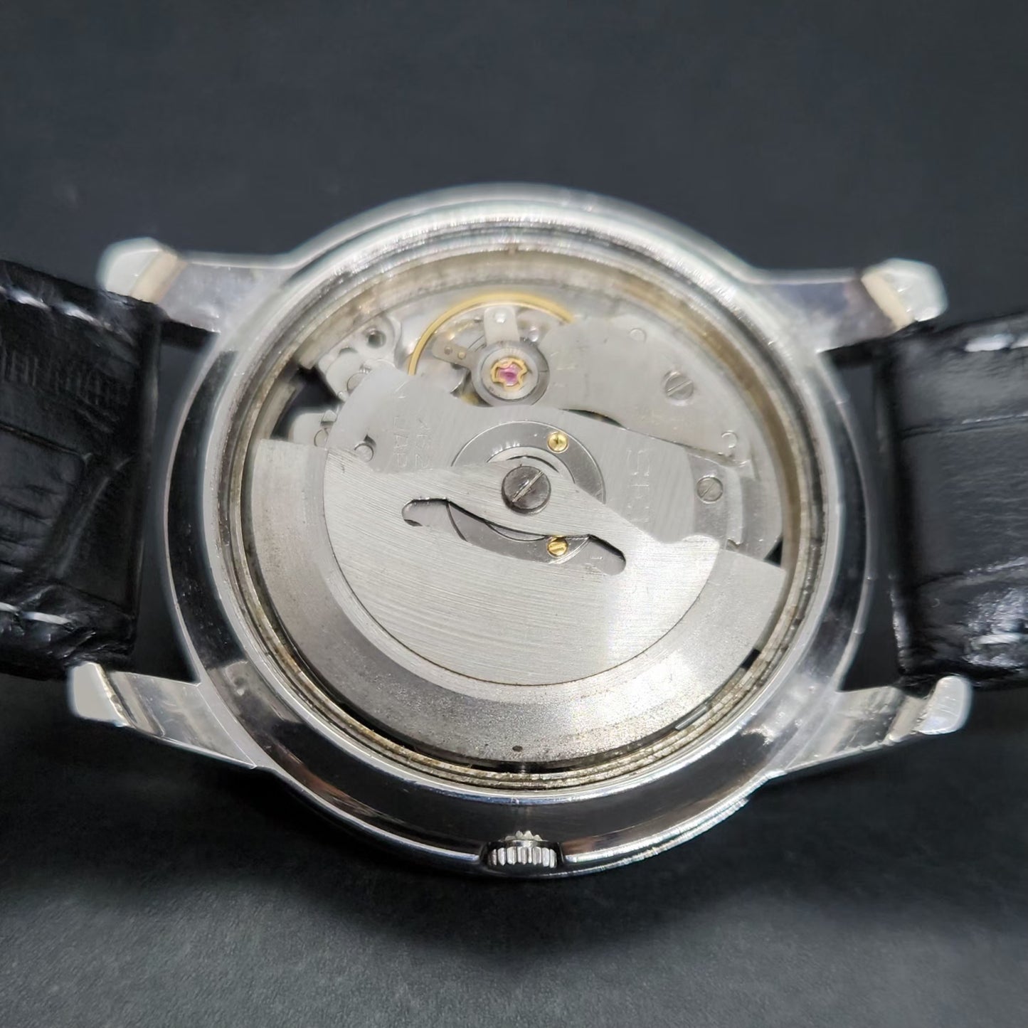 Vintage 1958 Original Seiko 5 Automatic 7625-8043 Black Face 17 Jewels Date Japanese Men's Wrist Watch VS19