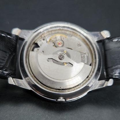 Vintage 1958 Original Seiko 5 Automatic 7625-8043 Black Face 17 Jewels Date Japanese Men's Wrist Watch VS19