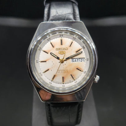 Vintage 1983 Original Seiko 5 Automatic 6349-5010 23 Jewels Day-Date Japanese Men's Wrist Watch VS23