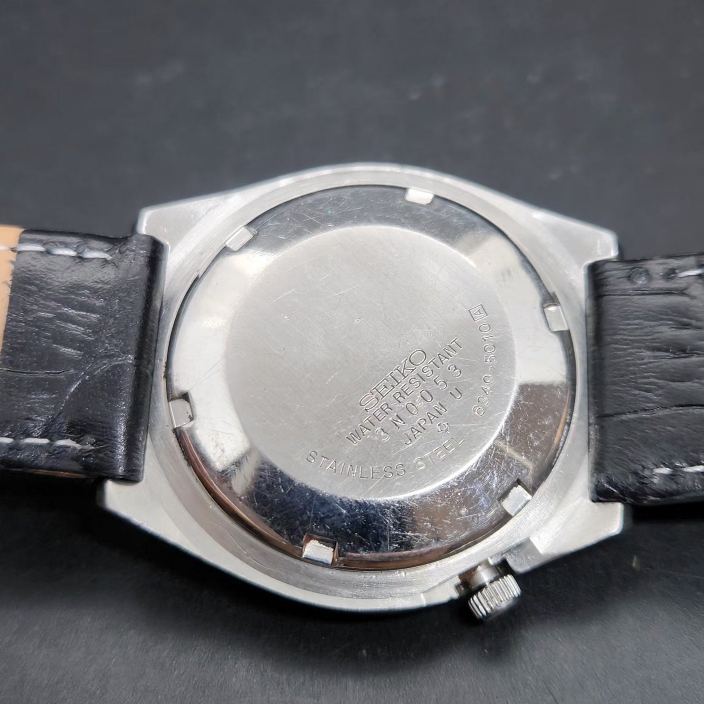 Vintage 1983 Original Seiko 5 Automatic 6349-5010 23 Jewels Day-Date Japanese Men's Wrist Watch VS23