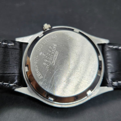 Vintage 1984 Original Seiko 5 Automatic 7009-578A Black Face 17 Jewels Day-Date Japanese Men's Wrist Watch VS24