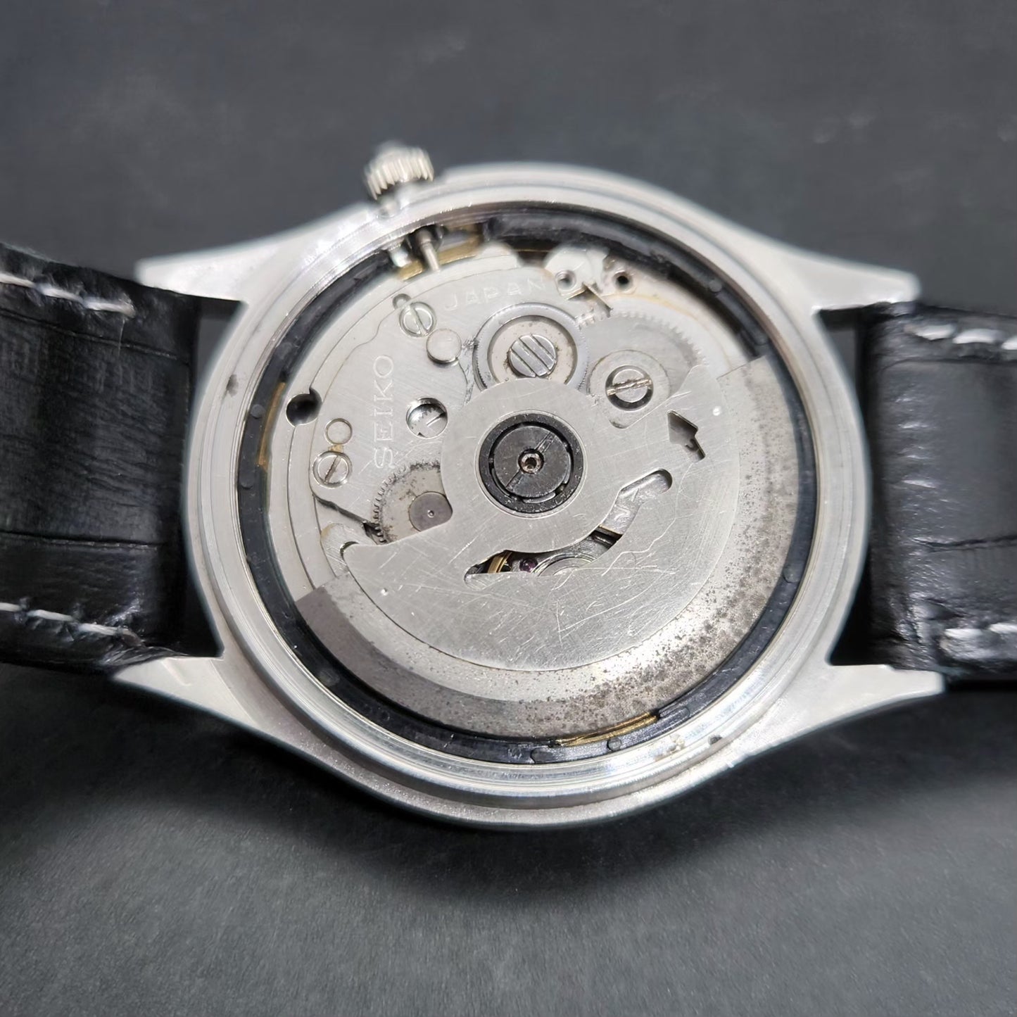 Vintage 1984 Original Seiko 5 Automatic 7009-578A Black Face 17 Jewels Day-Date Japanese Men's Wrist Watch VS24