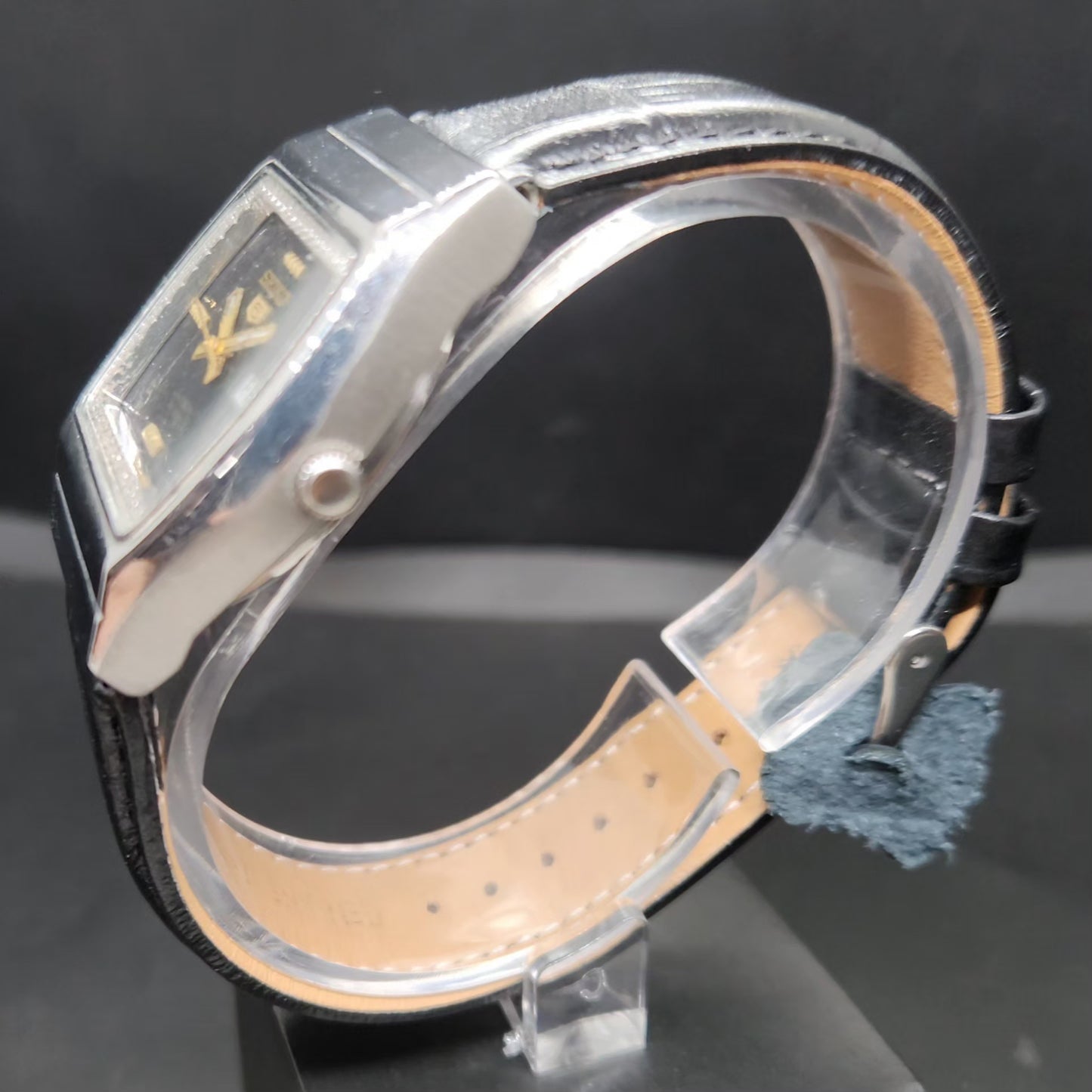 Vintage 1982 Original Seiko 5 Automatic 6349-6000 Black Face 17 Jewels Day-Date Japanese Men's Wrist Watch VS26
