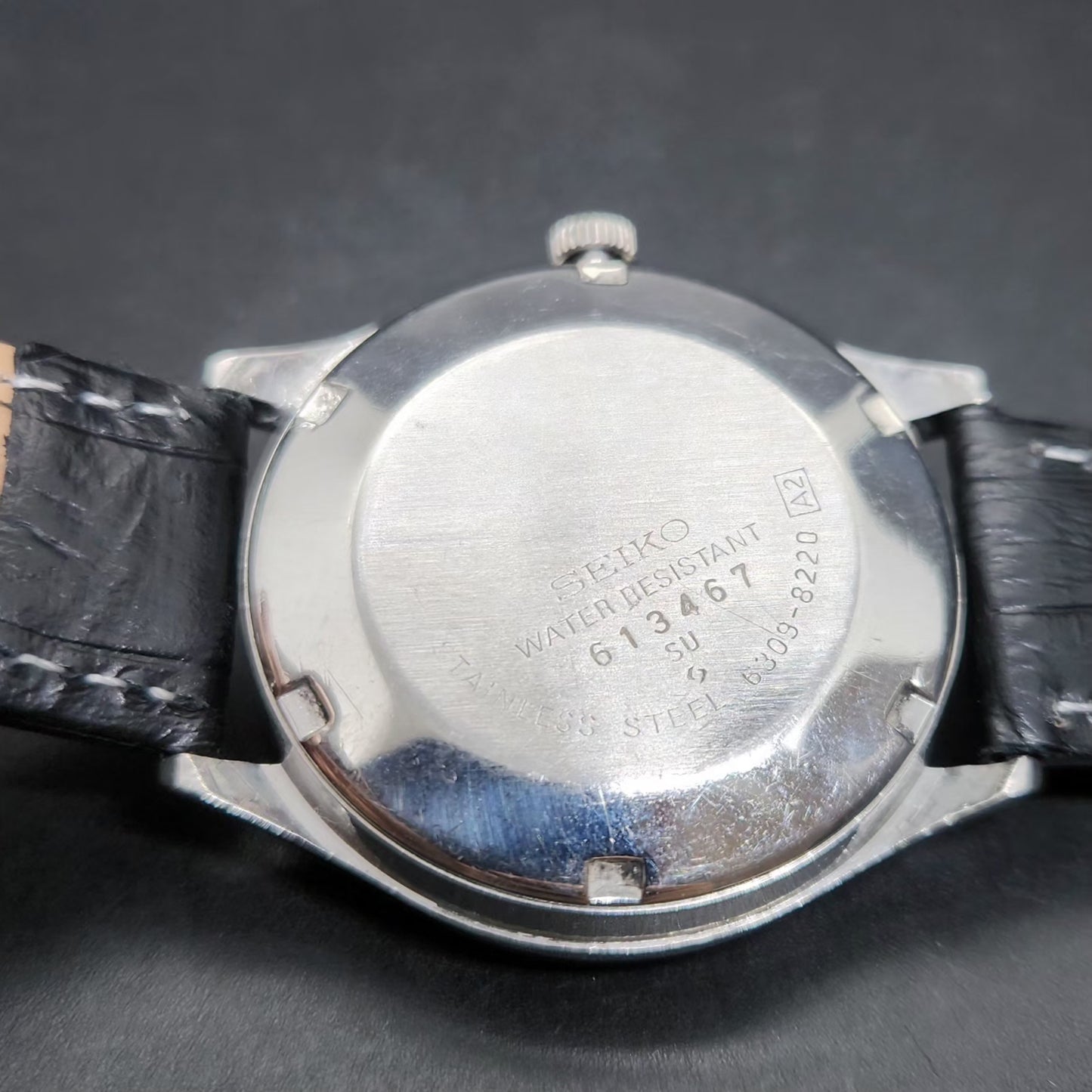 Vintage 1976 Original Seiko 5 Automatic 6309-8220 Repainted Gold Face 17 Jewels Day-Date Japanese Men's Wrist Watch VS31