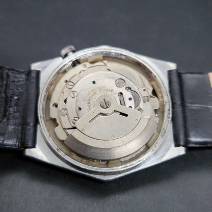 Vintage 1978 Original Seiko 5 Automatic 6309-8170 Repainted Mickey Mouse Black Face 17 Jewels Day-Date Japanese Men's Wrist Watch VS33