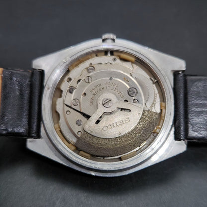 Vintage 1982 Original Seiko 5 Automatic 6309-563A Repainted Mickey Mouse Purple Face 17 Jewels Day-Date Japanese Men's Wrist Watch VS36
