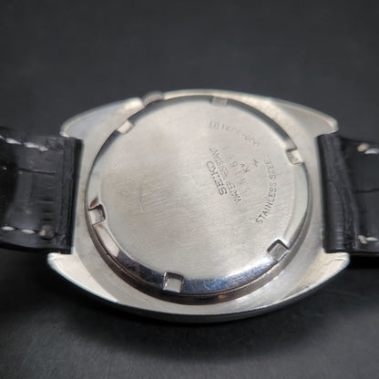 Vintage 1980 Original Seiko 5 Automatic 7009 Repainted Blue Face 17 Jewels Day-Date Japanese Men's Wrist Watch VS38