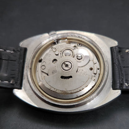Vintage 1980 Original Seiko 5 Automatic 7009 Repainted Blue Face 17 Jewels Day-Date Japanese Men's Wrist Watch VS38
