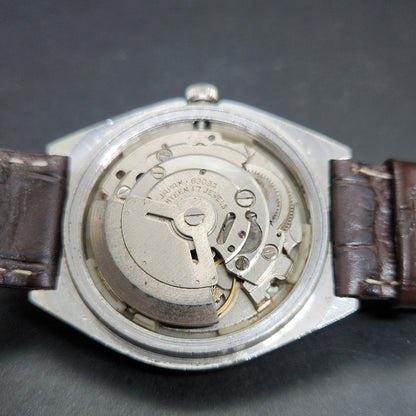 Vintage 1981 Original Seiko 5 Automatic 6309-5210 Repainted Silver Face 17 Jewels Day-Date Japanese Men's Wrist Watch VS40