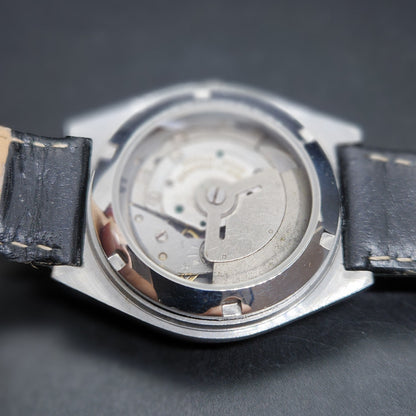 Vintage 1981 Original Seiko 5 Automatic 6309 Repainted Black Face 17 Jewels Day-Date Japanese Men's Wrist Watch VS41