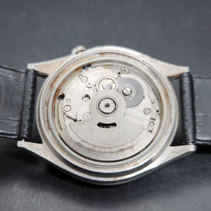 Vintage 1980 Original Seiko 5 Automatic 7009-8590 Repainted Peach Face 17 Jewels Date Japanese Men's Wrist Watch VS39