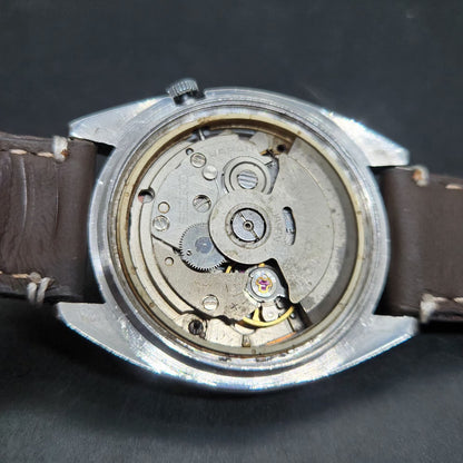 Vintage 1979 Original Seiko 5 Automatic 7009-8040 Repainted White Face 17 Jewels Day-Date Japanese Men's Wrist Watch VS48
