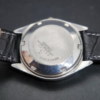 Vintage 1983 Original Seiko 5 Automatic 6309-510A Repainted Mickey Mouse Blue Face Day-Date Japanese Men's Wrist Watch VS49