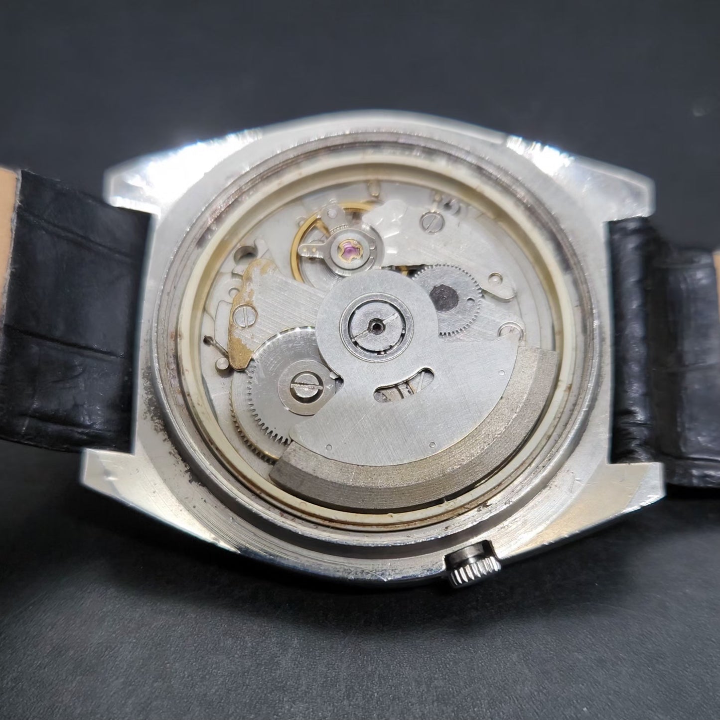 Vintage 1978 Original Seiko 5 Automatic 7009-8761 Repainted Green Face 17 Jewels Date Japanese Men's Wrist Watch VS51