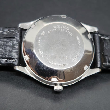 Vintage 1976 Original Seiko 5 Automatic 6309-7320 Black Face 17 Jewels Day-Date Japanese Men's Wrist Watch VS58