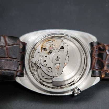Vintage 1968 Original Seiko 5 Automatic 6119-7090 Silver Face 21 Jewels Day-Date Japanese Men's Wrist Watch VS59