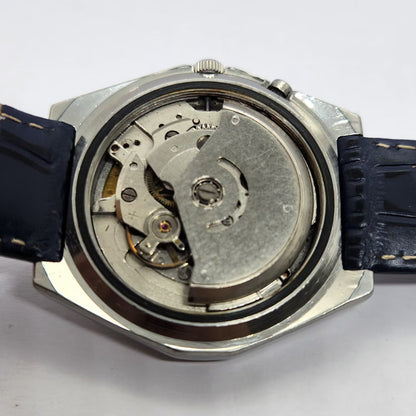 Vintage Ricoh R31 Automatic White Face New Strap 21 Jewels Day-Date Men's Wrist Watch R43