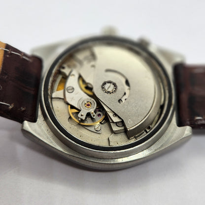 Vintage Ricoh R31 Automatic Blue Face New Strap 21 Jewels Day-Date Men's Wrist Watch R49
