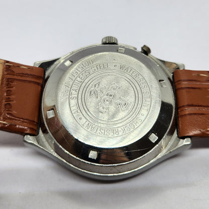Vintage Ricoh R31 Automatic Yellow Face New Strap 21 Jewels Day-Date Men's Wrist Watch R52