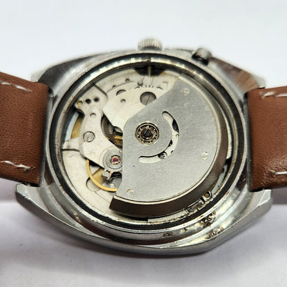 Vintage Ricoh R31 Automatic Brown Face New Strap 21 Jewels Day-Date Men's Wrist Watch R54