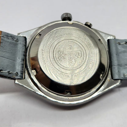 Vintage Ricoh R31 Automatic White Face New Strap 21 Jewels Day-Date Men's Wrist Watch R60