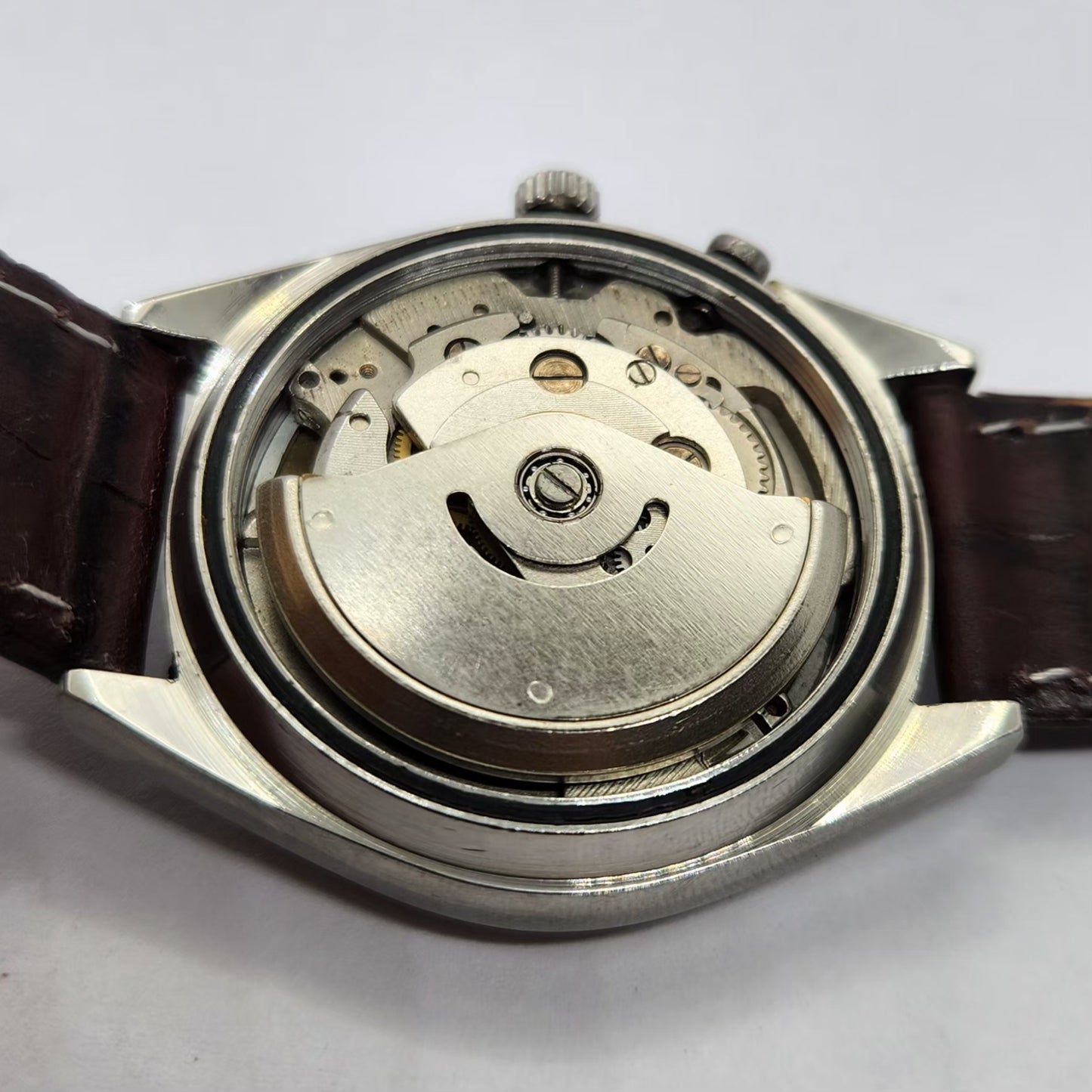 Vintage Ricoh R31 Automatic Red Face New Strap 21 Jewels Day-Date Men's Wrist Watch R62