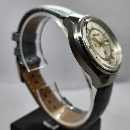 Vintage Ricoh R31 Automatic Green Face New Strap 21 Jewels Day-Date Men's Wrist Watch R63