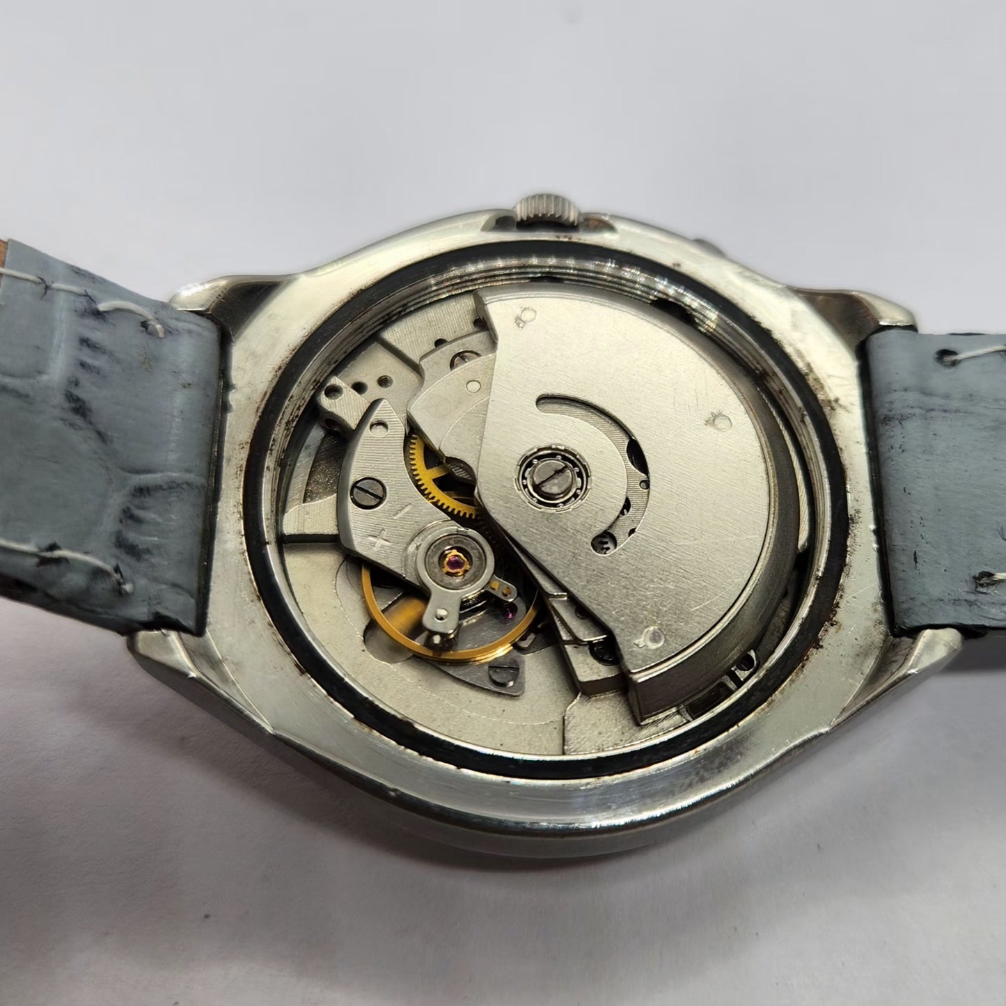 Vintage Ricoh R31 Automatic Green Face New Strap 21 Jewels Day-Date Men's Wrist Watch R63