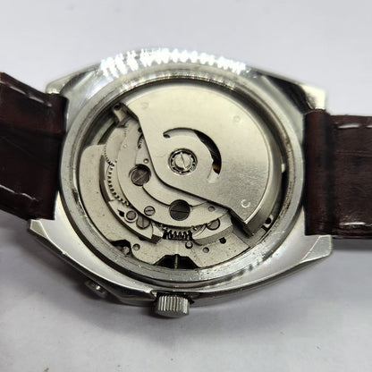 Vintage Ricoh R31 Automatic Blue Face New Strap 21 Jewels Day-Date Men's Wrist Watch R67