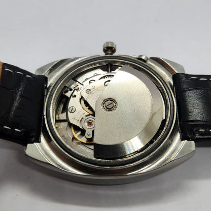 Vintage Ricoh R31 Automatic White Face New Strap 21 Jewels Day-Date Men's Wrist Watch R74
