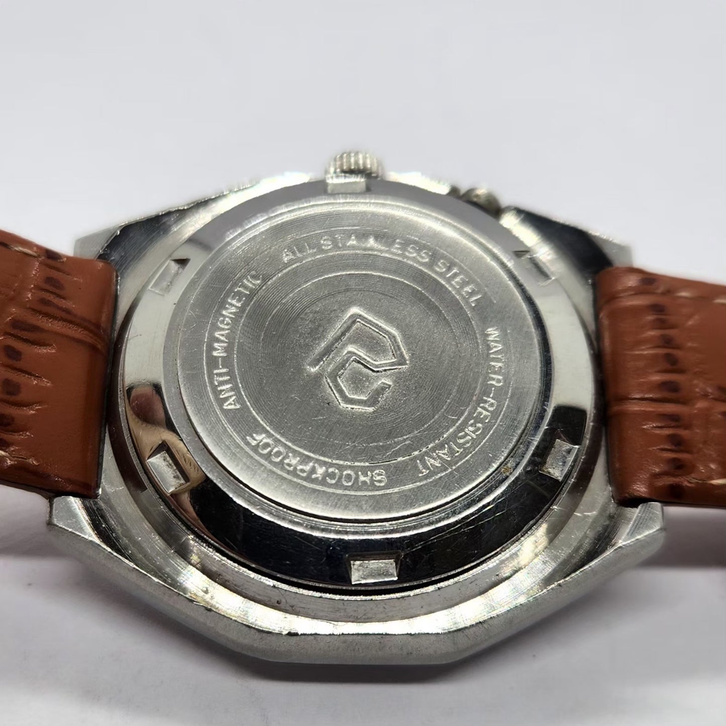 Vintage Ricoh R31 Automatic Blue Face New Strap 21 Jewels Day-Date Men's Wrist Watch R75