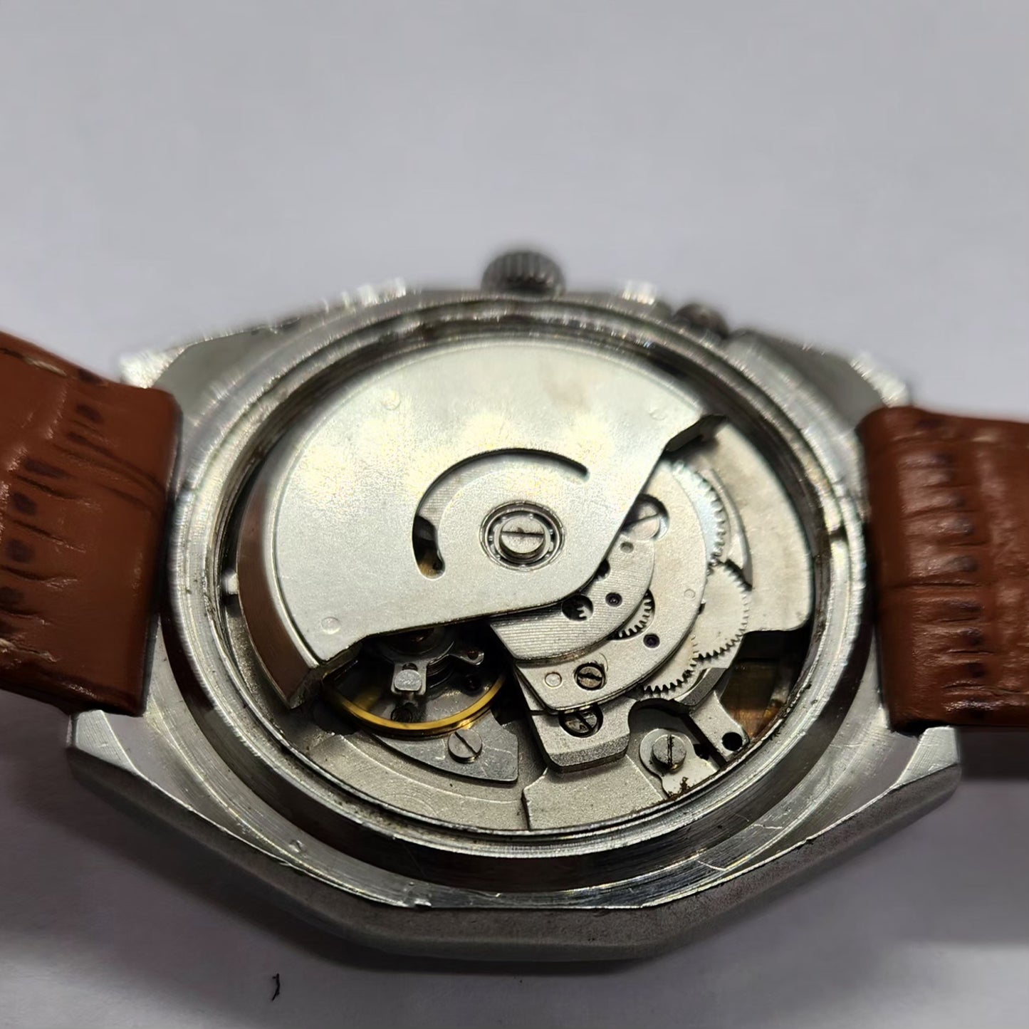 Vintage Ricoh R31 Automatic Blue Face New Strap 21 Jewels Day-Date Men's Wrist Watch R75