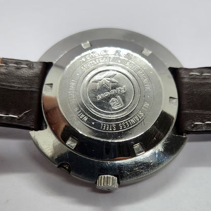 Vintage Ricoh R31 Automatic Brown Face New Strap 21 Jewels Day-Date Men's Wrist Watch R78