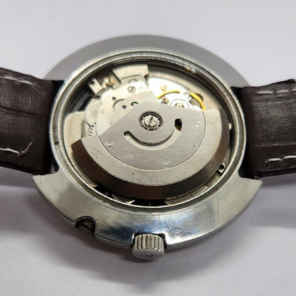 Vintage Ricoh R31 Automatic Brown Face New Strap 21 Jewels Day-Date Men's Wrist Watch R78