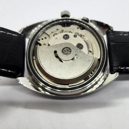 Vintage Ricoh R31 Automatic Black Face New Strap 21 Jewels Day-Date Men's Wrist Watch R81