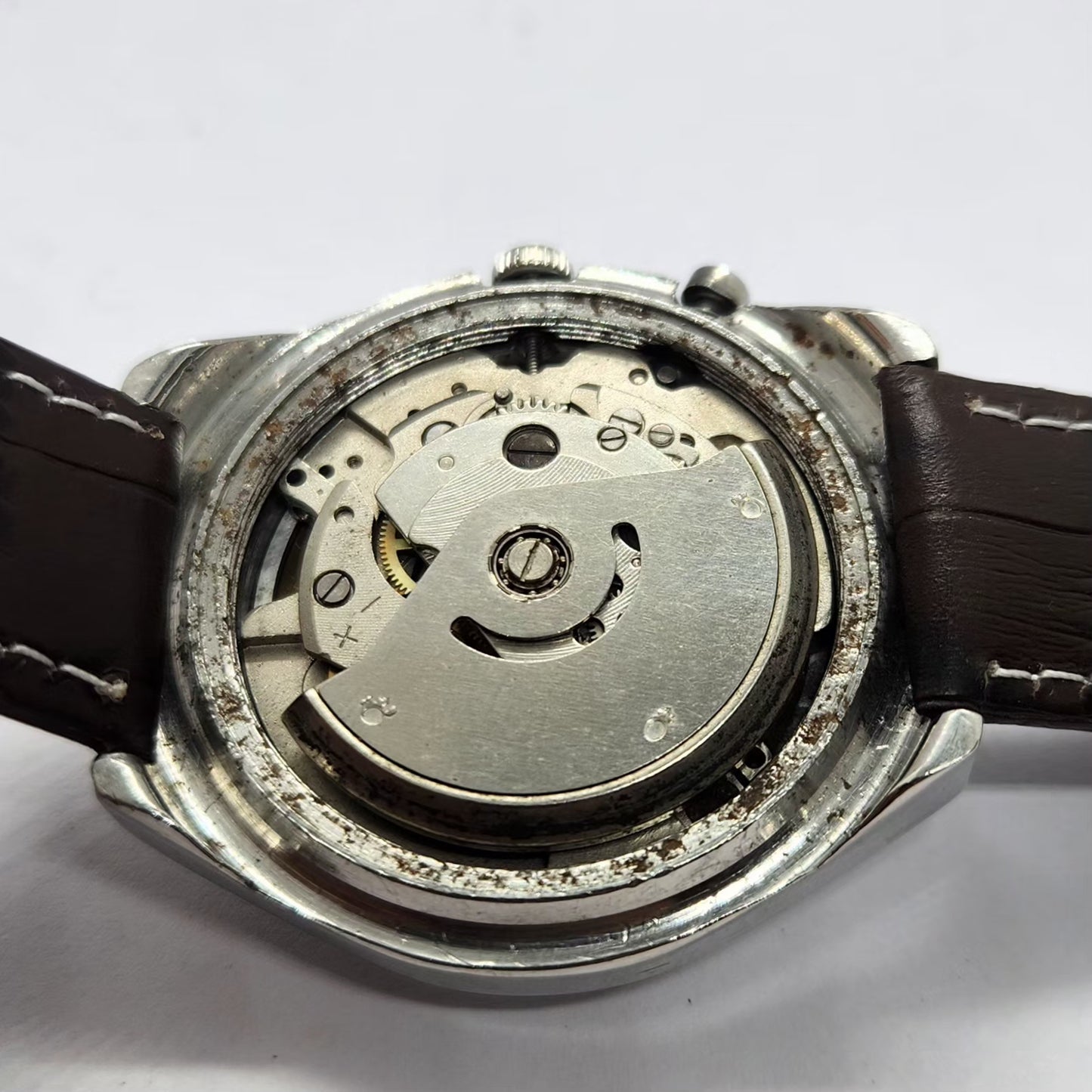 Vintage Ricoh R31 Automatic Blue Face New Strap 21 Jewels Day-Date Men's Wrist Watch R82