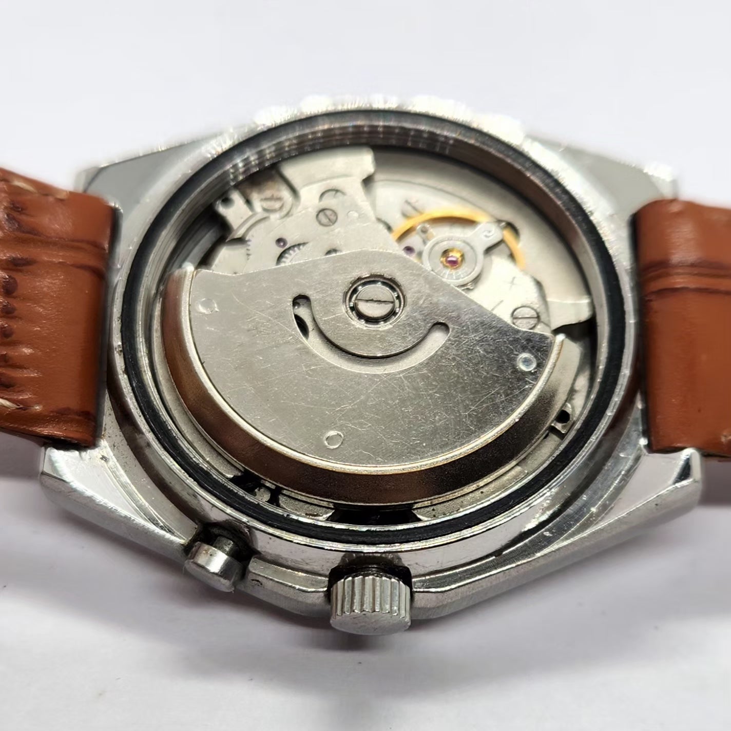 Vintage Ricoh R31 Automatic Green Face New Strap 21 Jewels Day-Date Men's Wrist Watch R85