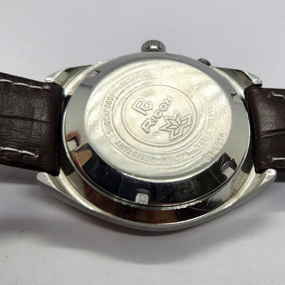Vintage Ricoh R31 Automatic Gold Face New Strap 21 Jewels Day-Date Men's Wrist Watch R86
