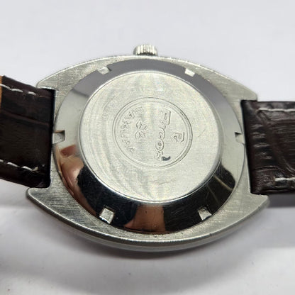 Vintage Ricoh R31 Automatic Blue/White Face New Strap 21 Jewels Day-Date Men's Wrist Watch R87