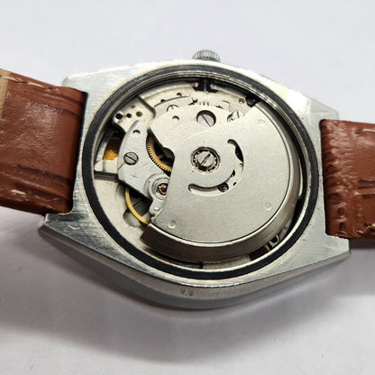 Vintage Ricoh R31 Automatic Black Face New Strap 21 Jewels Day-Date Men's Wrist Watch R88